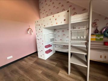 Hoogslaper 90x200 met kast en bureau  beschikbaar voor biedingen