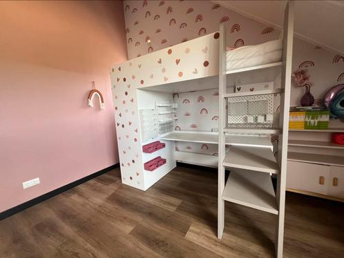 Hoogslaper 90x200 met kast en bureau, Kinderen en Baby's, Kinderkamer | Stapelbedden en Hoogslapers, Gebruikt, Hoogslaper, Ophalen