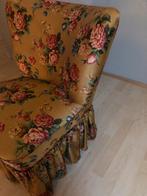 Boudoir fautuil stoel club cocktail vintage, Ophalen, Gebruikt, Stof