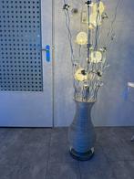 Zgan vloerlamp staande lamp woonkamer grijs zilver, Huis en Inrichting, Ophalen of Verzenden, Zo goed als nieuw, Minder dan 100 cm