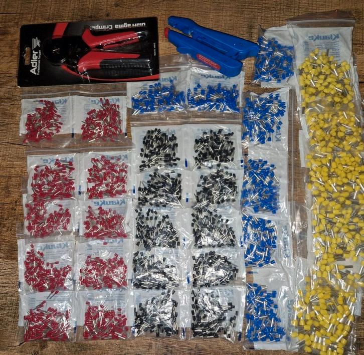 Adereindhulstang adereindhuls klauke elektra striptang, Doe-het-zelf en Verbouw, Elektra en Kabels, Nieuw, Overige typen, Ophalen