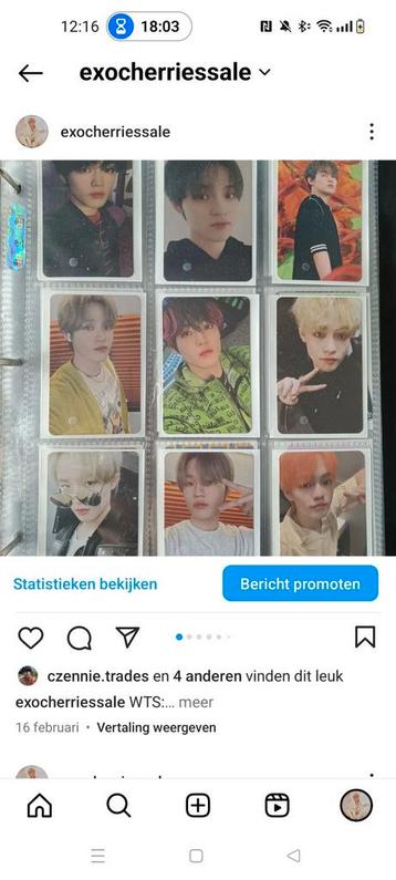 Kpop Photocards Sale EXO, NCT, GFRIEND, TWICE, KEP1ER OMG