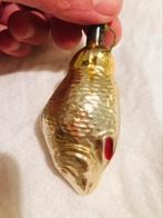 Ajeko vis goud antieke kerstversiering oude kerstbal, Diversen, Kerst, Ophalen of Verzenden
