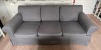 Grijze Ektorp 3-zitsbank, Huis en Inrichting, Banken | Bankstellen, Ophalen, Gebruikt, Driepersoons, 75 tot 100 cm
