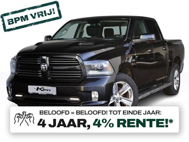 Dodge Ram 1500 5.7 V8 4x4 Crew Cab 5'7 Sport | Lage bijtelli, Auto's, Dodge, Bedrijf, Te koop, RAM 1500, 4x4, ABS, Achteruitrijcamera