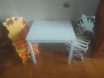 Leuke kinderstoeljes plus tafeltje., Ophalen, Gebruikt, Overige typen, Aanschuifbaar