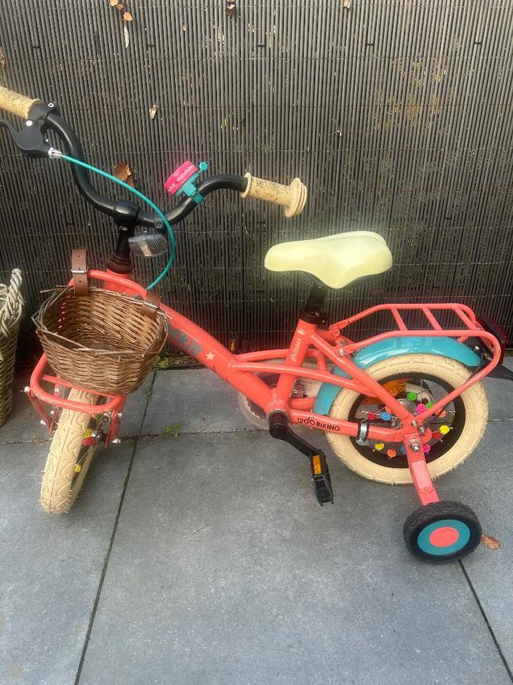 KINDERFIETSJE 12 Inch!, Fietsen en Brommers, Fietsen | Meisjes, Gebruikt, 14 inch of minder, Handrem, Ophalen