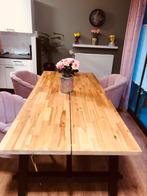 Eettafel ikea mango hout 245 x100, Huis en Inrichting, Tafels | Eettafels, Ophalen, 100 tot 150 cm, 200 cm of meer, Zo goed als nieuw