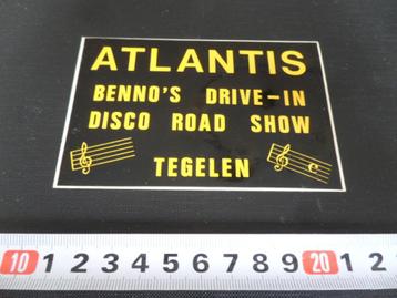 sticker Tegelen ATLANTIS Benno's drive-in disco road show  beschikbaar voor biedingen