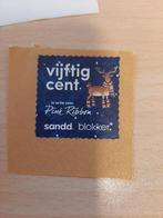 Sandd Blokker Pink Ribbon hert, eland, Verzenden, Gestempeld