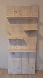 Steigerhouten kast met planken, Huis en Inrichting, Woonaccessoires | Wandplanken en Boekenplanken, Ophalen of Verzenden, Gebruikt