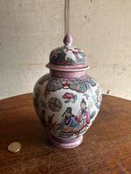 Vintage Chinese porseleinen gemberpot – Famille Rose-stijl, Ophalen of Verzenden