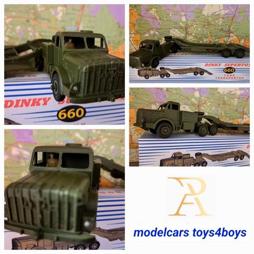 Dinky Toys nr 660 Mighty Antar Thornycroft Tank Transporter, Hobby en Vrije tijd, Modelauto's | 1:43, Gebruikt, Dinky Toys, Verzenden