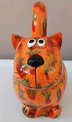 Pomme Pidou spaarpot , rode kat, poes, Kater., Ophalen of Verzenden, Nieuw, Steen, Aardewerk of Keramiek, Dier