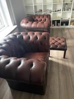 Chesterfield stoelen, Huis en Inrichting, Ophalen, Gebruikt, Klassiek, Leer