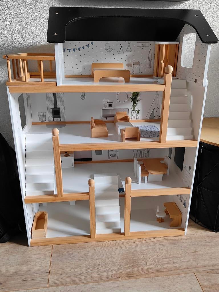 Poppenhuis, Minder dan 60 cm, Kooi, 110 cm of meer, Ophalen of Verzenden