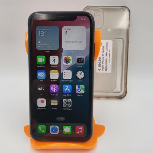 Apple iPhone 11 128GB Batterij 80%  | Met Garantie, Telecommunicatie, Mobiele telefoons | Apple iPhone, Zo goed als nieuw