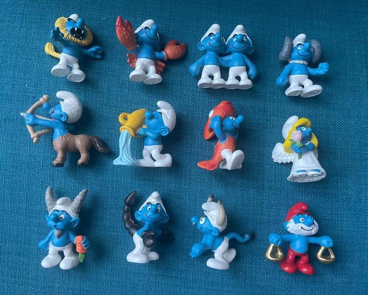 Schleich Smurfen Sterrenbeelden serie 2010 (12 stuks), Verzamelen, Smurfen, Nieuw, Poppetje, Figuurtje of Knuffel, Verschillende Smurfen