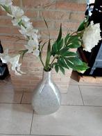 Vintage Aardewerk Vaas met Kunstbloemen, Ophalen, Gebruikt, Overige kleuren, Aardewerk of Porselein