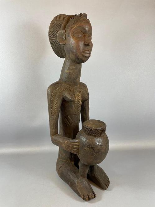 231119 Mooi Afrikaans Baule Beeld uit Ivoor Kust, Antiek en Kunst, Kunst | Niet-Westerse kunst, Ophalen of Verzenden