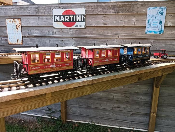 LGB Wagons - 3 Stuks - Zo Goed Als Nieuw, Hobby en Vrije tijd, Modeltreinen | Overige schalen, Ophalen