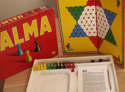 Vintage Spel Halma uit 1978 Jumbo met houten pionnen, Antiek en Kunst, Antiek | Speelgoed, Ophalen of Verzenden