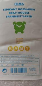hoeslaken ledikant Hema 60 x 120 cm wit badstof, Kinderen en Baby's, Babywiegjes en Ledikanten, Ophalen of Verzenden, Nieuw, Ledikant
