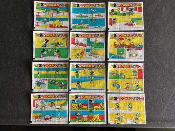 Donald Disney ML  kauwgomplaatjes bubble gum plaatjes 12 X beschikbaar voor biedingen