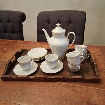 Oud servies koffiepot / theepot 6x kop en schotel *Etage3* beschikbaar voor biedingen