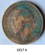 1 penny  Engeland 1917, 1918 en 1920, Postzegels en Munten, Munten | Europa | Niet-Euromunten, Ophalen of Verzenden, Losse munt