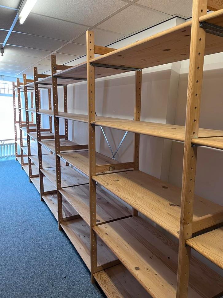 Houten Stellingen, Huis en Inrichting, Kasten | Stellingkasten, Zo goed als nieuw, Ophalen