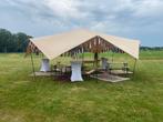 Stretchtent 10x8 meter | lang weekend | bruiloft | tuinfeest, Ophalen, Zo goed als nieuw, Geboorte of Huwelijk