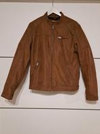 Jack en Jones suede leren heren jas, Ophalen of Verzenden, Zo goed als nieuw, Maat 52/54 (L), Bruin