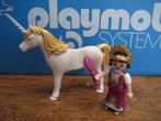 sprookjes 4645 prinsesje witte eenhoorn paarse borstel 100%, Kinderen en Baby's, Speelgoed | Playmobil, Ophalen of Verzenden, Zo goed als nieuw
