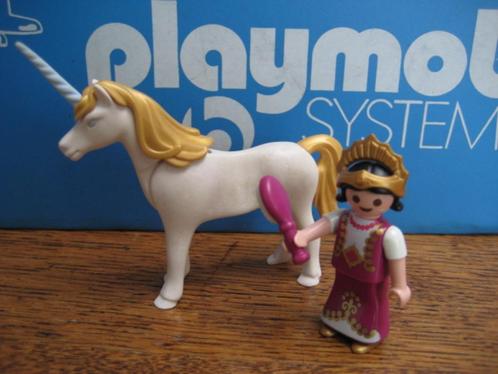 sprookjes 4645 prinsesje witte eenhoorn paarse borstel 100%, Kinderen en Baby's, Speelgoed | Playmobil, Zo goed als nieuw, Complete set