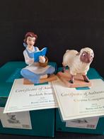 WDCC Walt Disney Classic Collection Belle / Beauty + schaap, Ophalen, Assepoester of Belle, Zo goed als nieuw, Beeldje of Figuurtje