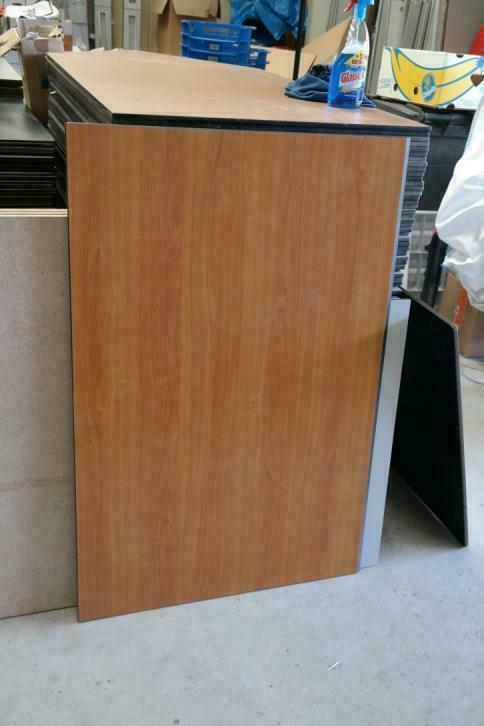 Trespa Platen 140x80x12 Beuken motief  €30,-, Doe-het-zelf en Verbouw, Platen en Panelen, Gebruikt, HPL, Minder dan 20 mm, Ophalen of Verzenden