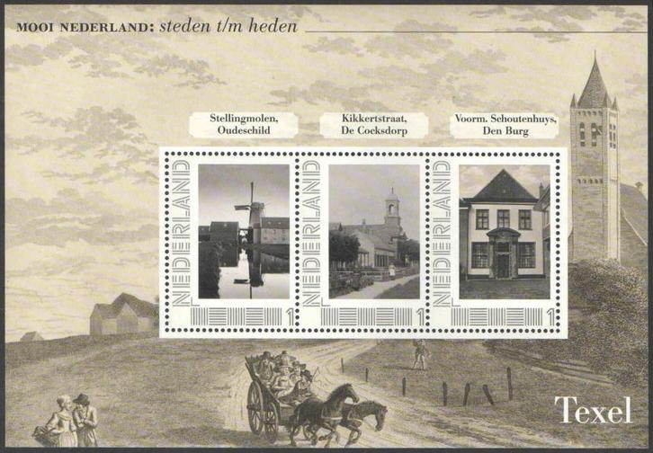 Mooi Nederland Steden t/m Heden: Texel 2, Postzegels en Munten, Postzegels | Nederland, Postfris, Na 1940, Ophalen of Verzenden