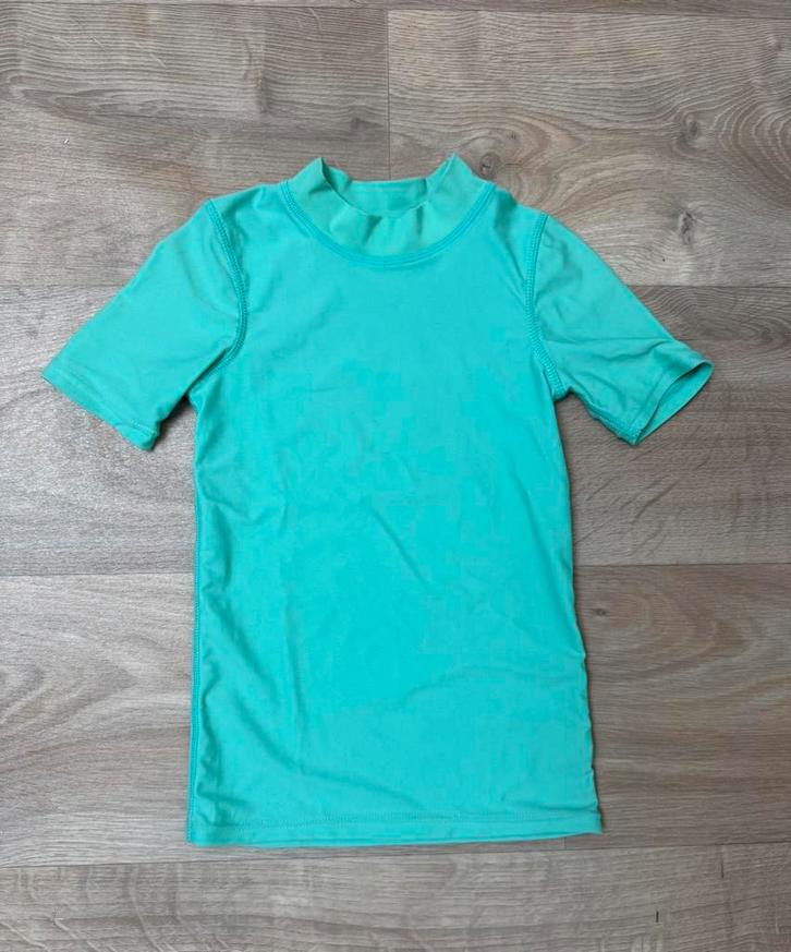 Mintgroen zwemshirt/uv-shirt Hema - maat 122/128, Kinderen en Baby's, Kinderkleding | Maat 122, Gebruikt, Jongen, Shirt of Longsleeve