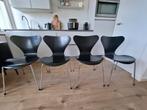 4 Fritz Hansen Vlinderstoelen Zwart, Ophalen, Gebruikt, Zwart, Design