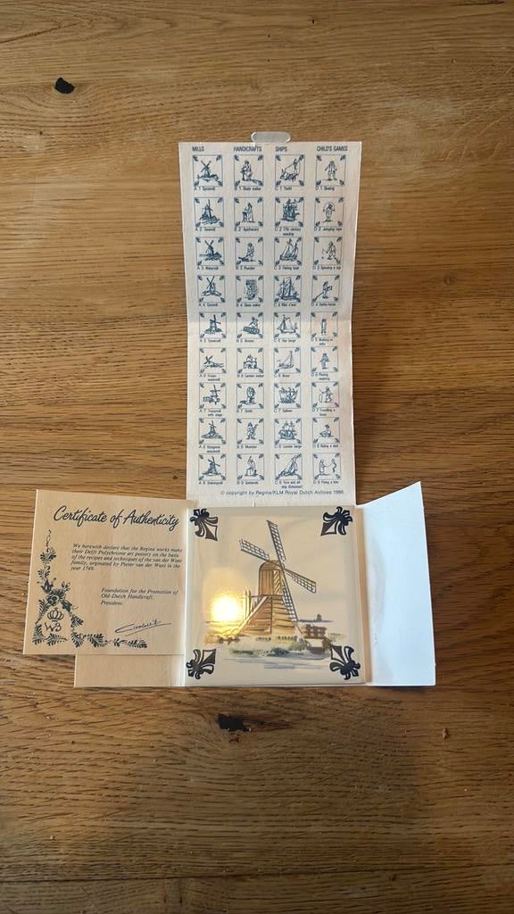 KLM onderzetter 1986 serie A nummer 9, Verzamelen, KLM Huisjes, Ophalen of Verzenden, Zo goed als nieuw, 1 t/m 20