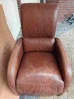 Lederen relax fauteuil, Huis en Inrichting, Fauteuils, Ophalen, Gebruikt, 75 tot 100 cm, 50 tot 75 cm