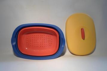 Tupperware Tricolore Uitlek Schaal beschikbaar voor biedingen