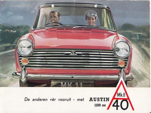Austn A40 mk II autofolder uit 1960, Boeken, Auto's | Folders en Tijdschriften, Gelezen, Overige merken, Verzenden