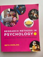 Research Methods in Psychology - Beth Morling, Boeken, Ophalen of Verzenden, Beta, Zo goed als nieuw, HBO