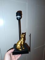 Stijlvolle lampenstandaard met gouden luipaard, Gebruikt, 50 tot 75 cm, Ophalen of Verzenden, Modern