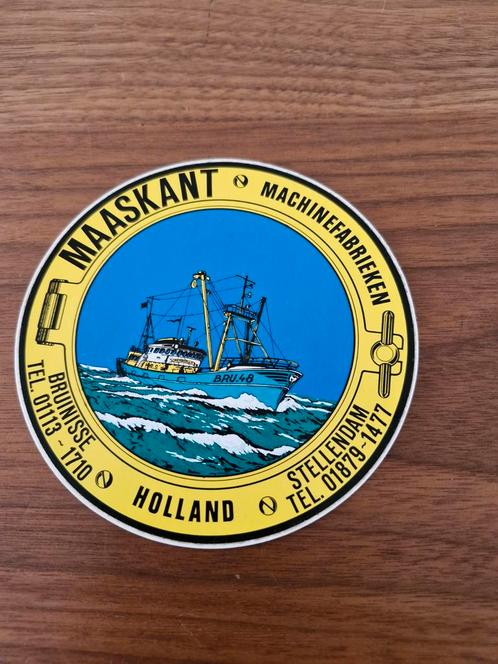 1775 Maaskant Machinefabrieken Holland Sticker, Verzamelen, Stickers, Zo goed als nieuw, Ophalen of Verzenden