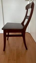 6 Houten Eetkamerstoelen - Opknapper, Huis en Inrichting, Stoelen, Ophalen, Gebruikt, Bruin, Vijf, Zes of meer stoelen