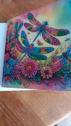 Kaart met envelop. Diamond painting. Libelle., Ophalen of Verzenden, Nieuw, Dieren