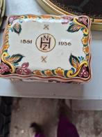 Oude Delftse aardewerk doos met deksel, Ophalen of Verzenden